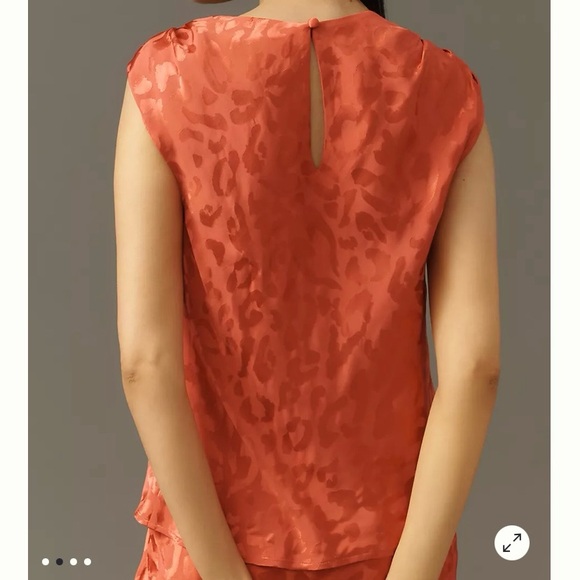 Farm Rio x Anthropologie Printed Asymmetric Tank Size M Medium MSRP 148$+ - Picture 2 of 9